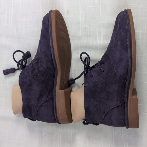 Hush Puppies Cyra Catelyn ankle boots booties, chukka, purple, women's 8.5 - Picture 7 of 12